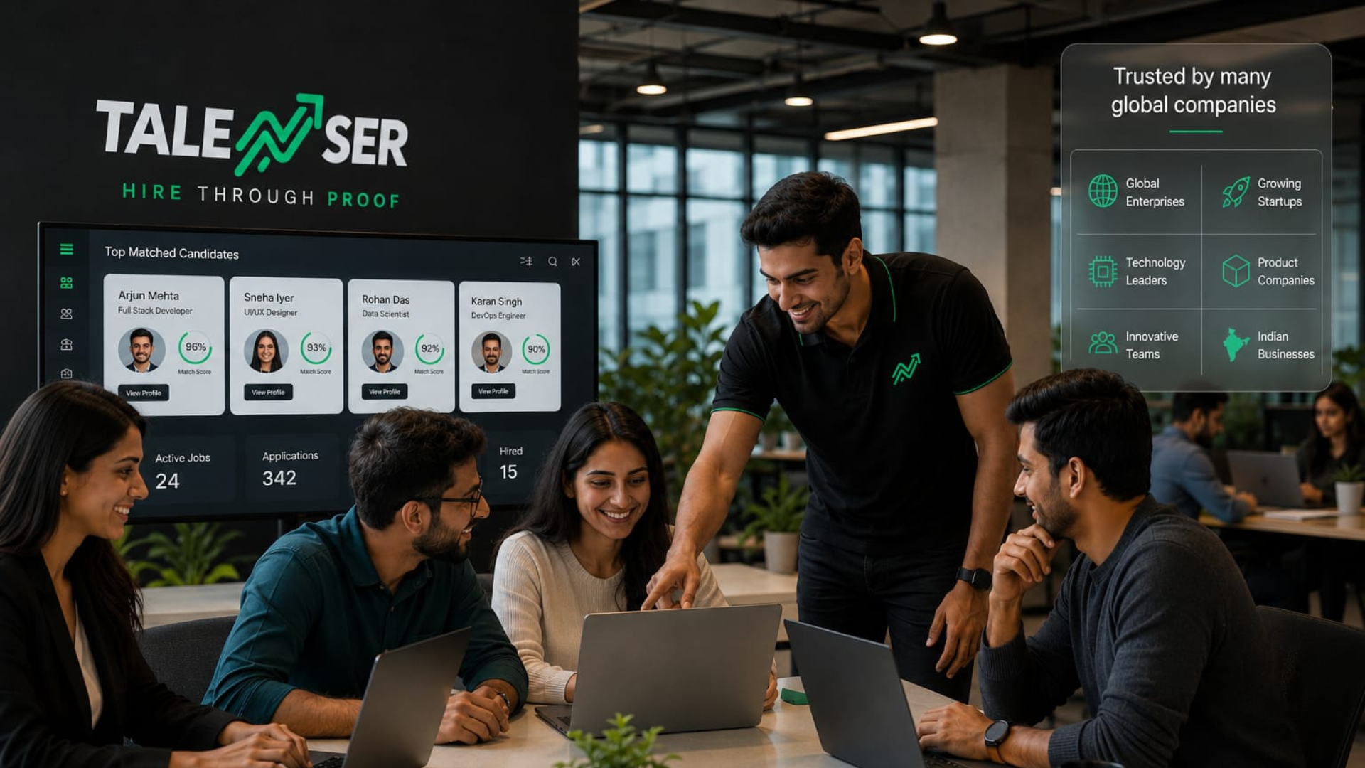 TALENSER hiring dashboard